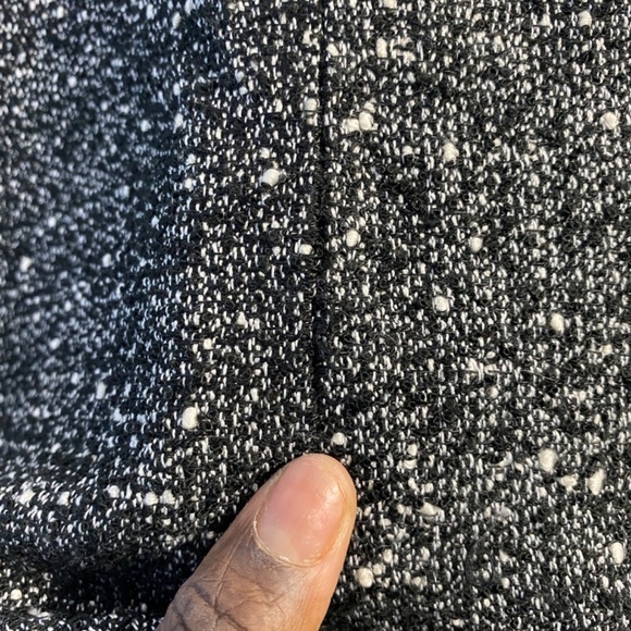 Arden B Tweed Jacket Size Large Two Front Pockets Light Jacket Fall Black White - Picture 14 of 14